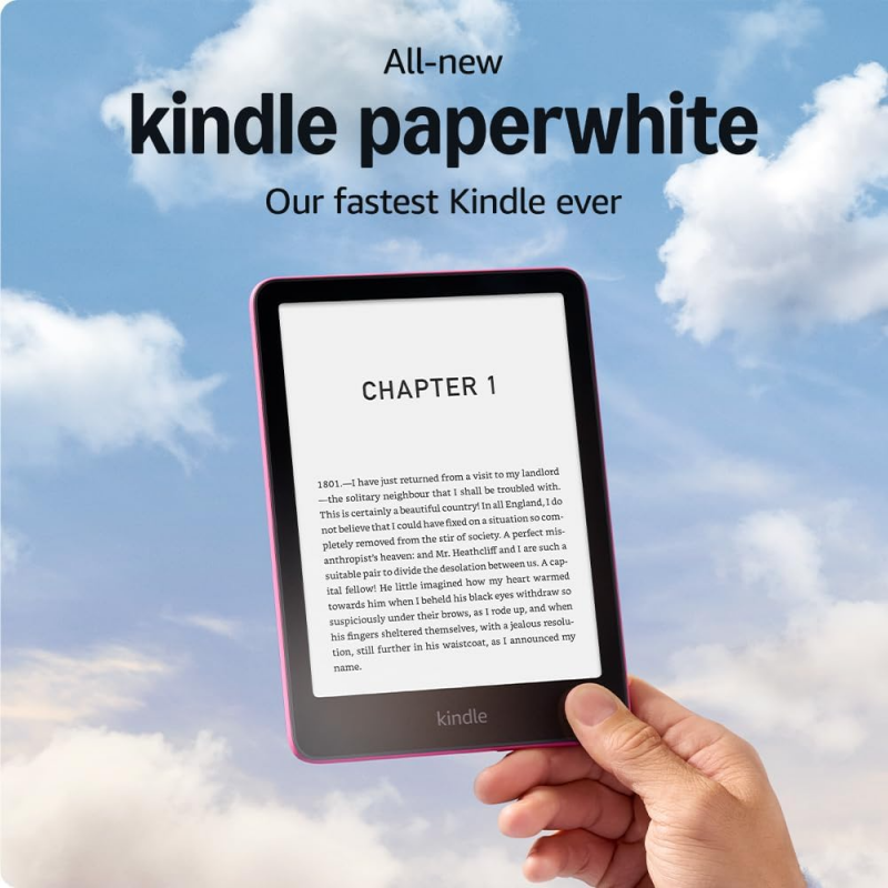 Amazon Kindle Paperwhite 12th Generation (16GB, 7" display, Without Ads) - Raspberry