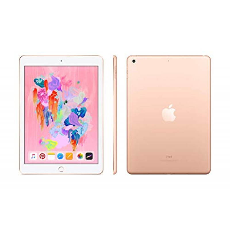 Renewed - Apple iPad 6th Generation (2018, 9.7-inch, Wi-Fi, 128 GB) - Gold