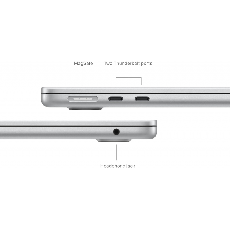 Apple MacBook Air 2024 (13.6-inch, M3, 8GB + 256GB SSD) - Silver