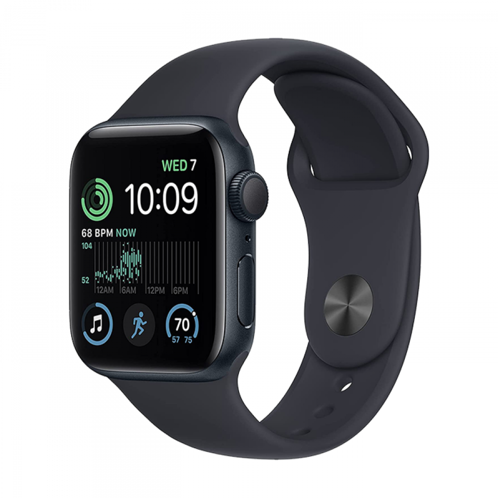 Apple Watch SE 2022 2nd Generation (GPS, 44mm) - Midnight Aluminium Case  with S/M Midnight Sport Band