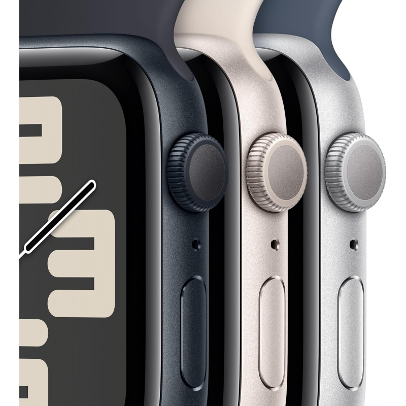 Apple Watch SE 2023 2nd Generation (GPS, 40mm) - Starlight Aluminium Case with M/L Starlight Sport Band