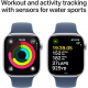 Apple Watch Series 10 (GPS, 42mm) - Silver Aluminium Case with S/M Denim Sport Band