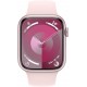 Apple Watch Series 9 (GPS, 41mm) - Pink Aluminium Case with S/M Light Pink Sport Band