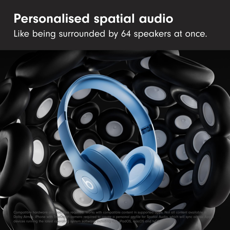Beats Solo 4 Wireless Bluetooth On-Ear Headphones - Slate Blue