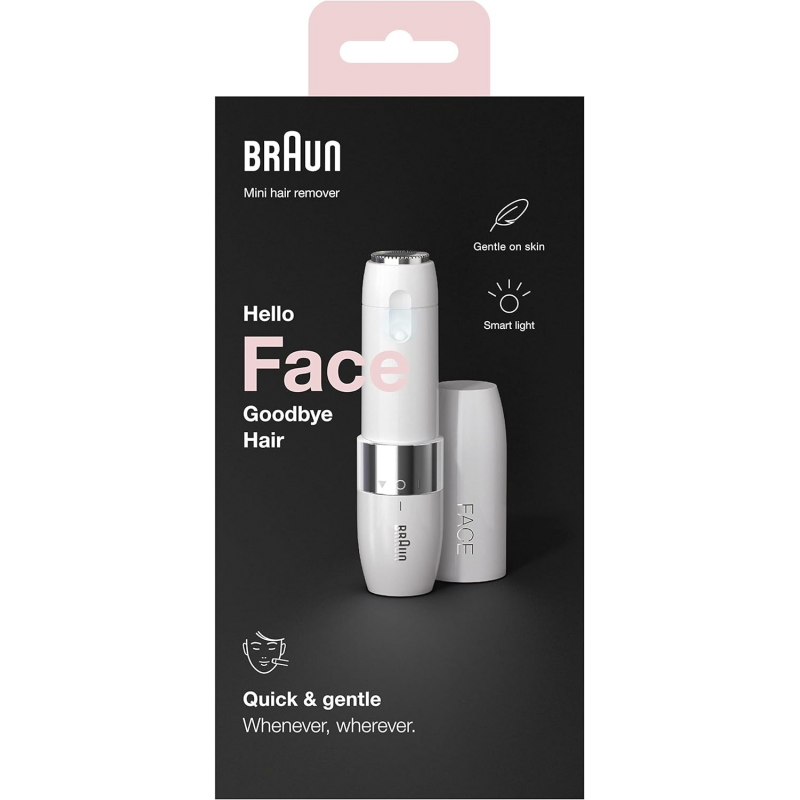 Braun Face Mini Hair Remover - White