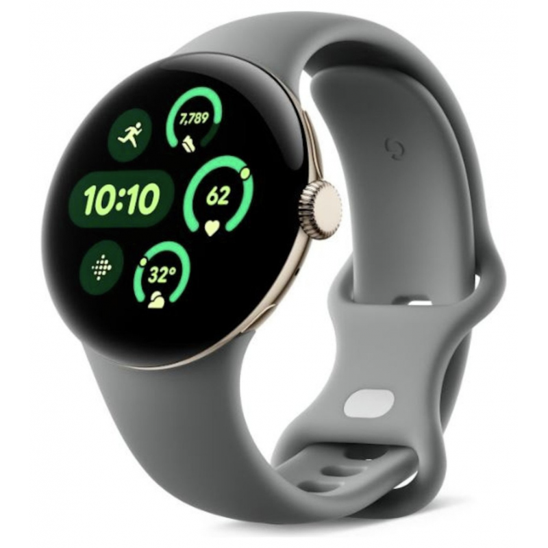 Google Pixel Watch 3 Wi-Fi (45mm) - Matte Hazel Aluminium Case/Hazel Active Band