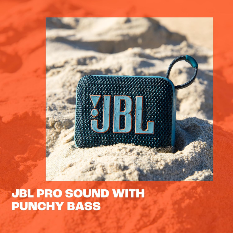 JBL GO 4 Ultra-Portable Bluetooth Speaker -  Blue