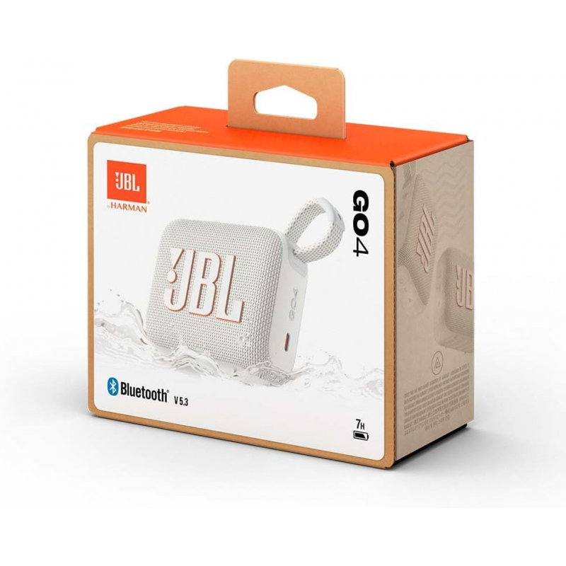 JBL GO 4 Ultra-Portable Bluetooth Speaker -  White