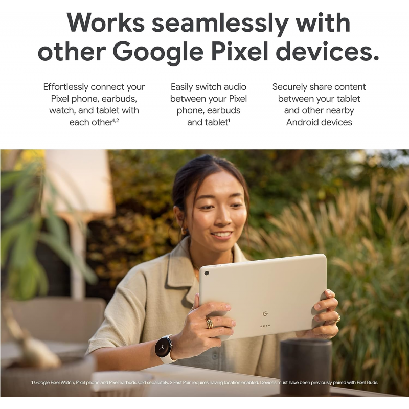 Google Pixel Tablet without Charging Speaker Dock (WiFi, 8+256GB) - Porcelain