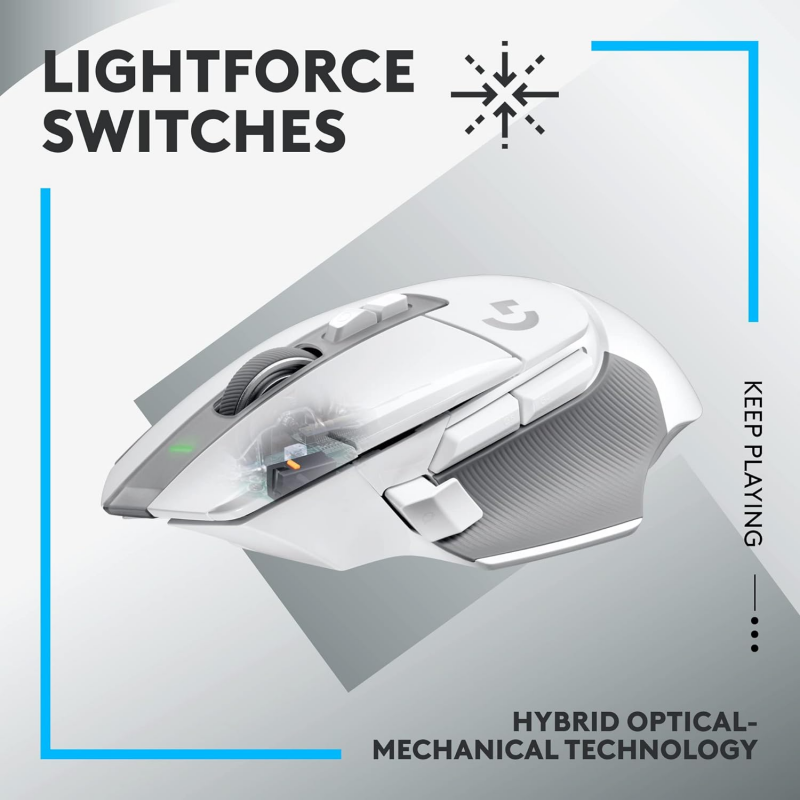 Logitech G G502 X Hero (LIGHTSPEED) - White