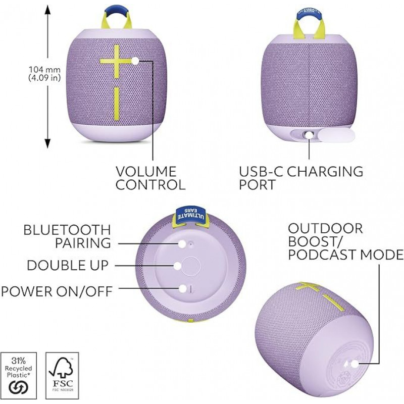 Logitech Ultimate Ears WONDERBOOM 4 - Lilac