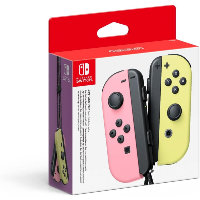 Nintendo Switch Joy-Con (Left & Right, Wireless)  - Pastel Pink/Pastel Yellow