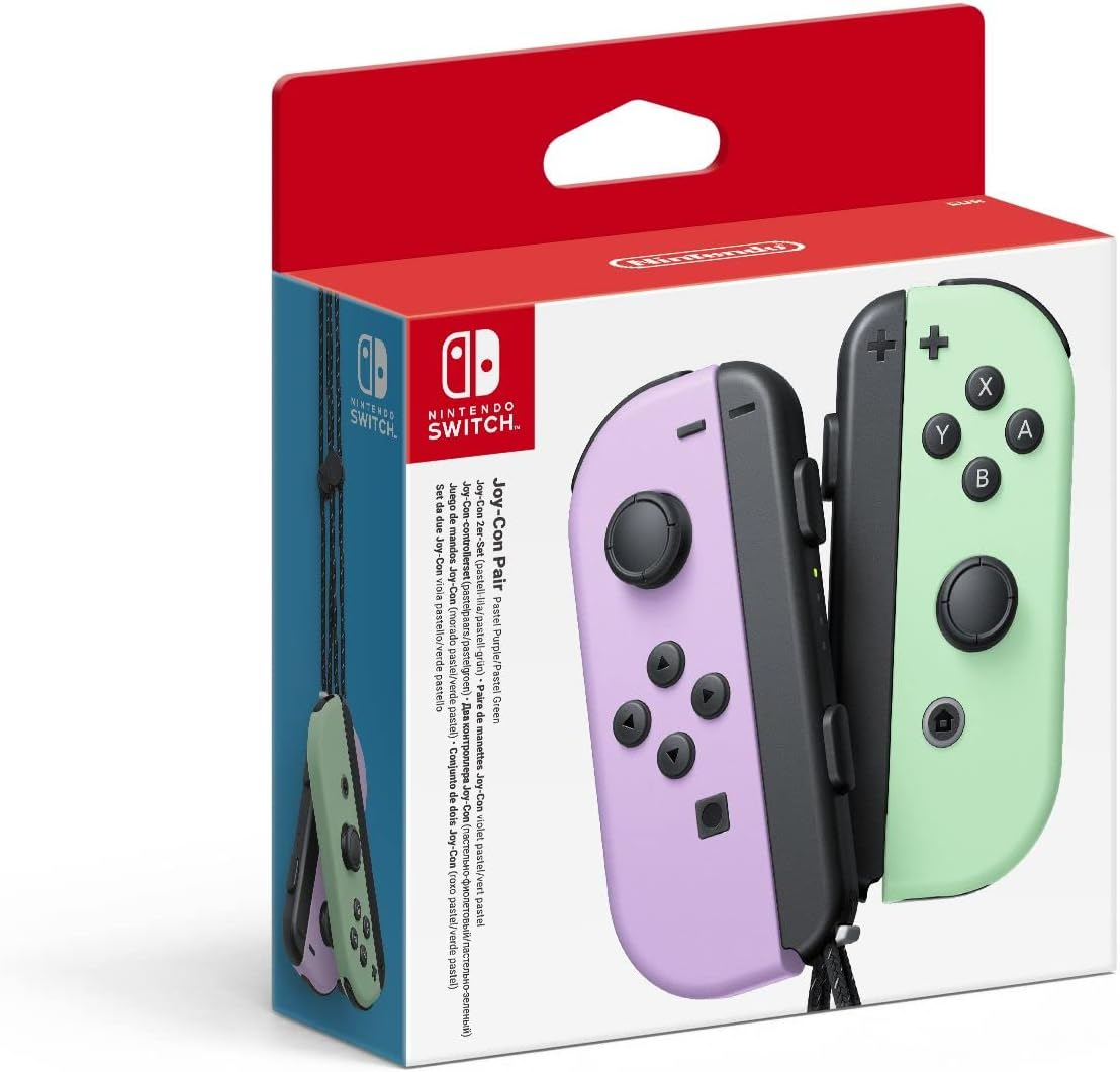 Nintendo Switch Joy-Con (Left & Right, Wireless) - Pastel Purple/Pastel  Green
