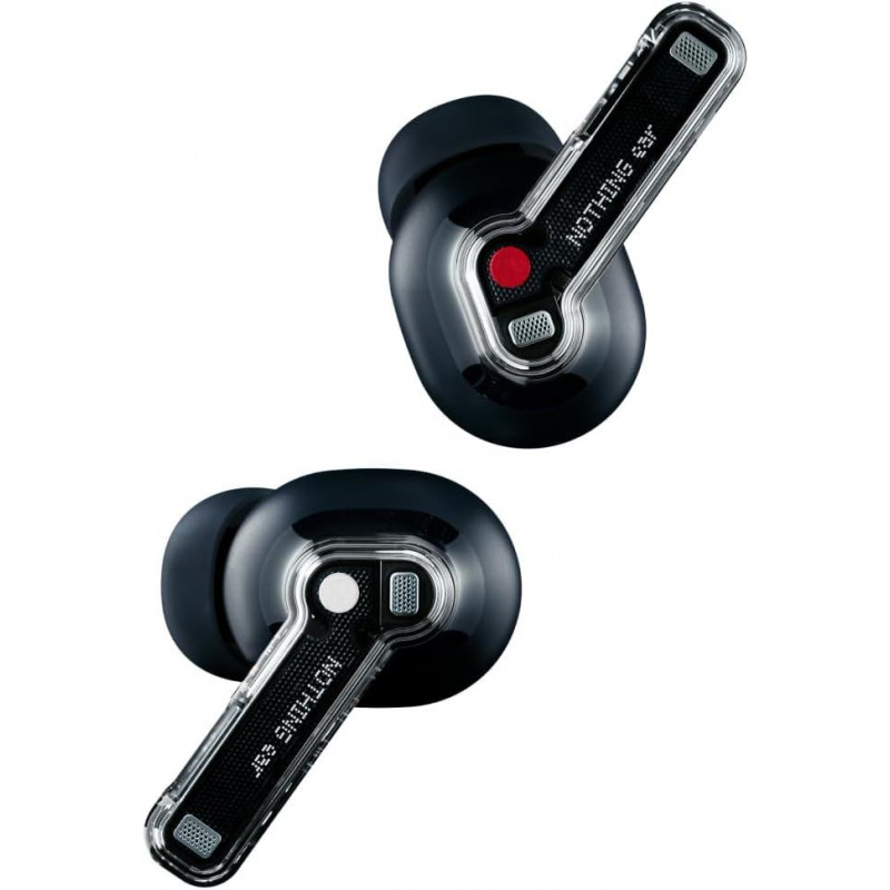 Nothing Ear Wireless Ear Buds With Hi-res Audio, Smart Active Noise Cancelling, Advanced Equalizer And Up To 40.5 Hours Of Listening Time - Black