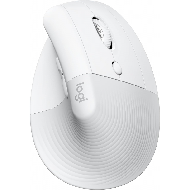 Logitech Lift Vertical Ergonomic Mouse, Wireless - White