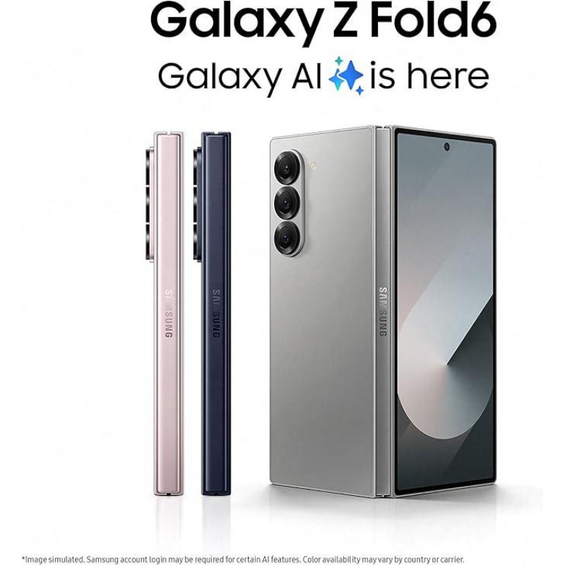 Samsung Galaxy Z Fold 6 Smartphone 5G (12+256GB) - Silver Shadow