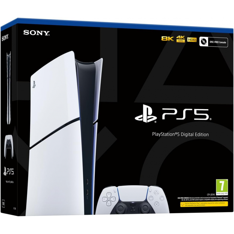 PlayStation 5 Digital Edition Console (Disc Free)