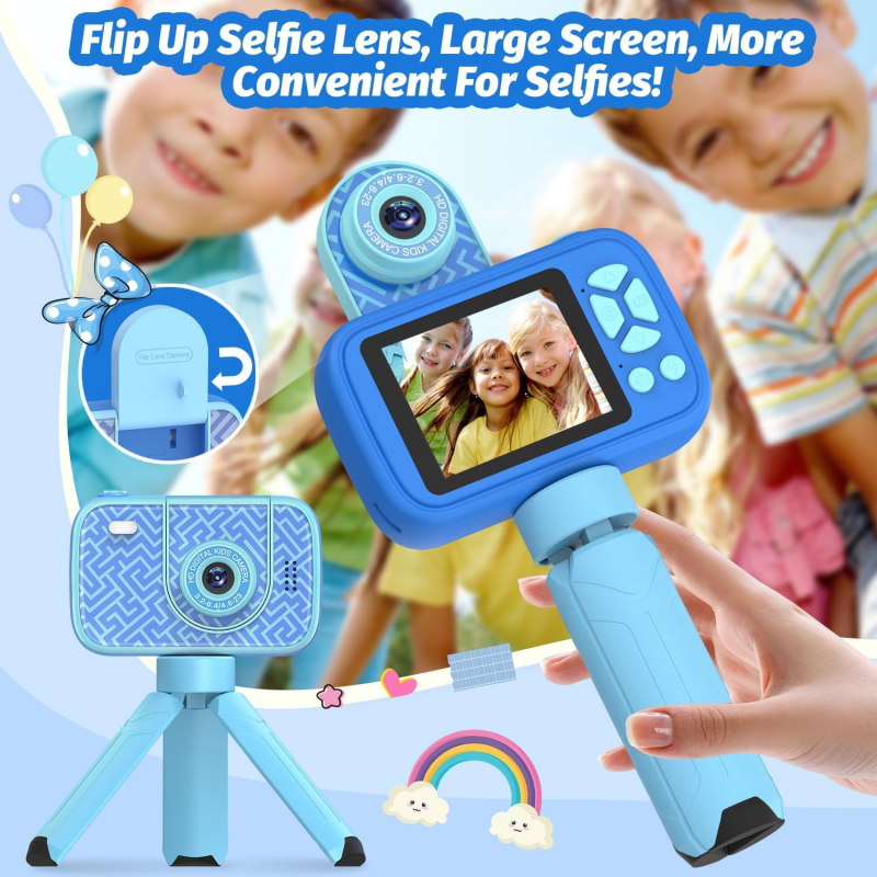 HOFIT Kids Camera with Flip-up Lens