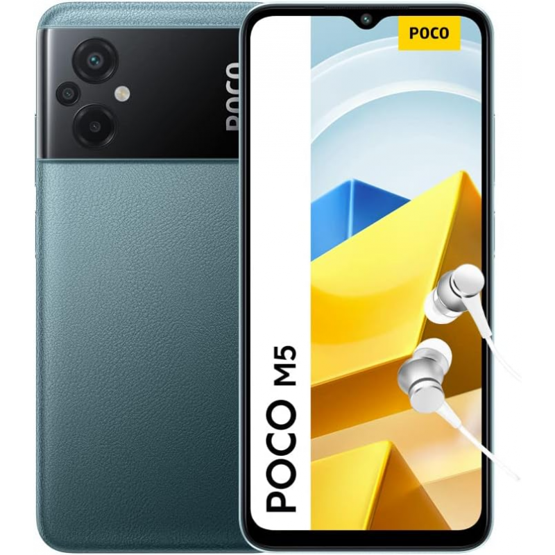 Xiaomi Poco M5 4G Smartphone (Dual-Sim, 6+128GB) - Green