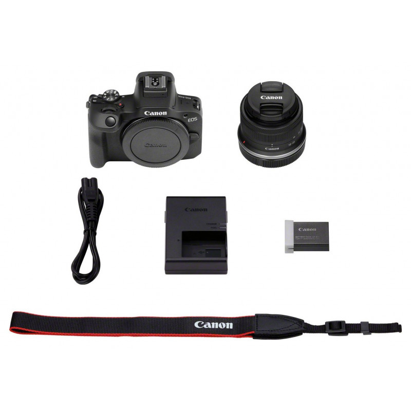 Canon EOS R100 Mirrorless Camera With RF 18-45mm IS STM Lens