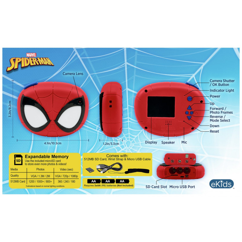 EKids Spider-Man Digital Camera