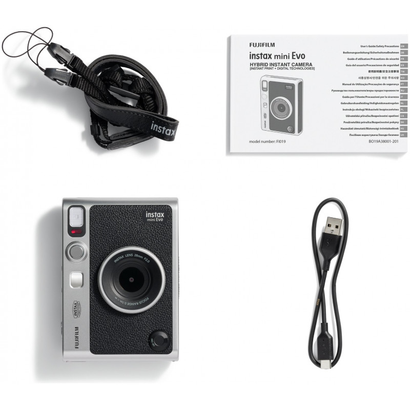 instax mini Evo Instant Camera - Black (Type C)