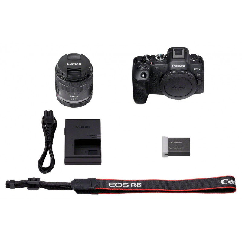 Canon EOS R8 Mirrorless Camera with RF 24-50mm Lens