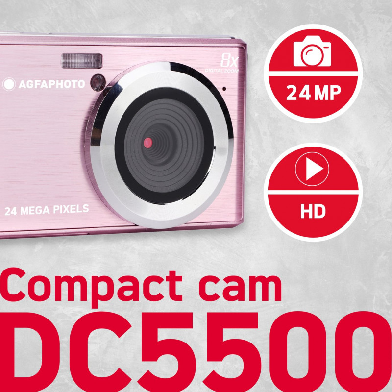 AGFA DC5500 Digital Camera Pink