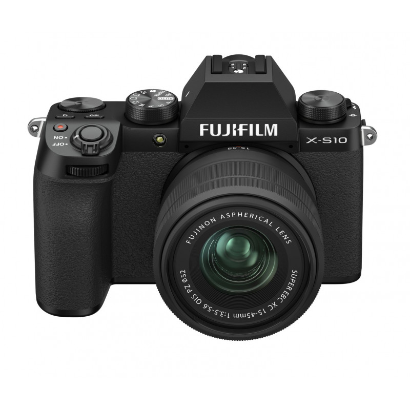 Fujifilm X-S10 Mirrorless Camera with 15-45mm Lens - Black