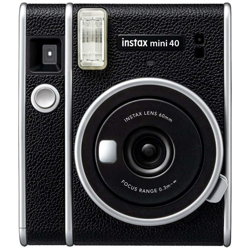 instax Mini 40 Instant Camera - Black and Silver