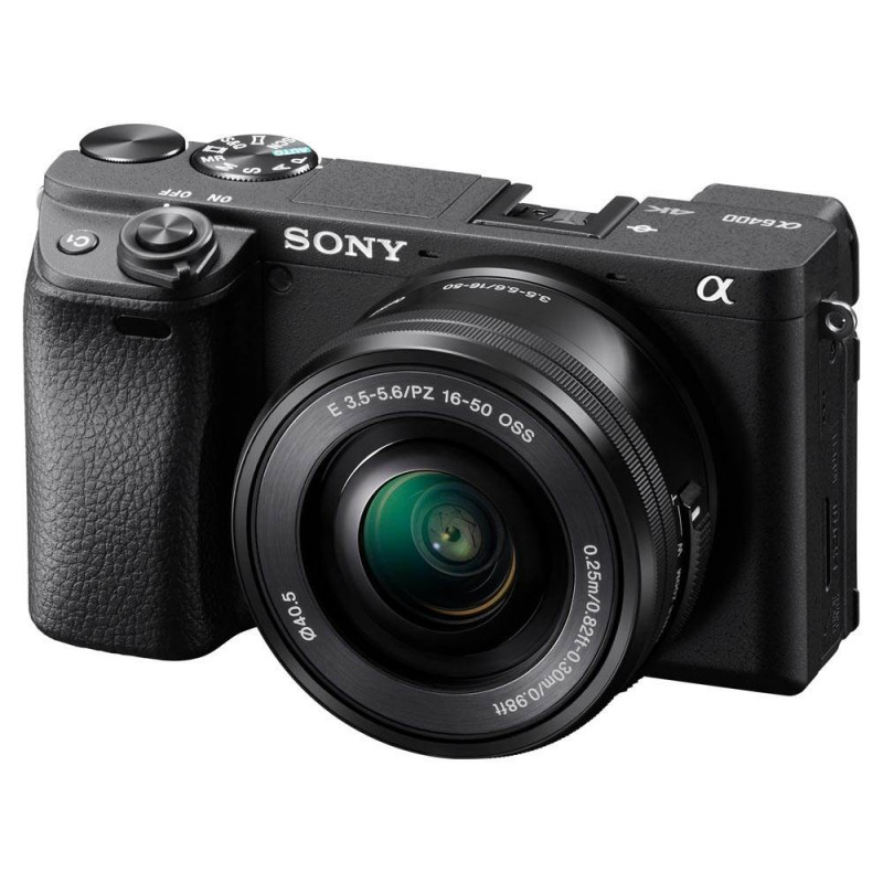 Sony a6400 With E PZ 16-50mm f/3.5-5.6 OSS Lens Kit Black