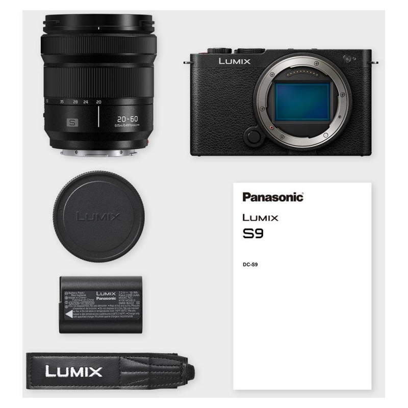 Panasonic Lumix S9 Camera Black with 20-60mm Lens Kit