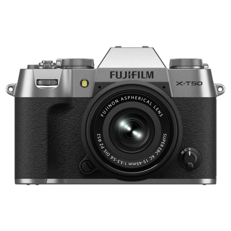 Fujifilm X-T50 Silver with XC 15-45mm f/3.5-5.6 Lens Kit