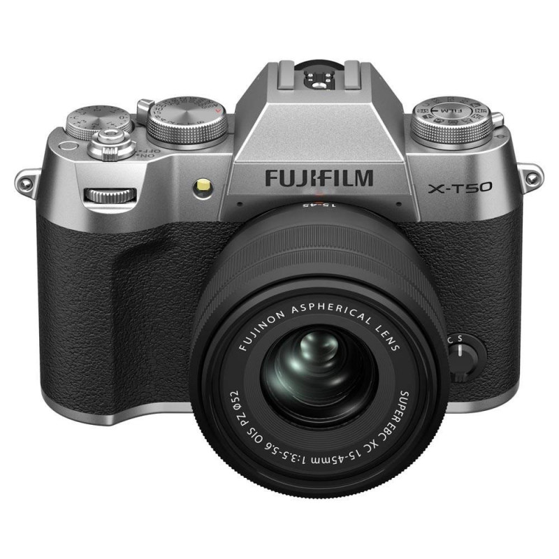 Fujifilm X-T50 Silver with XC 15-45mm f/3.5-5.6 Lens Kit