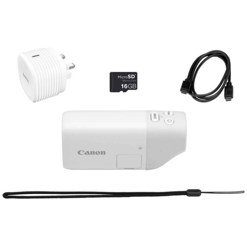 Canon PowerShot Zoom Camera Essential Kit White