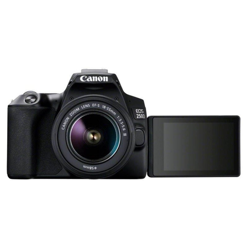 Canon EOS 250D Body With EF-S 18-55mm f/4-5.6 IS STM Lens Kit Black