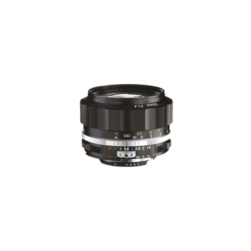 Voigtlander 58mm f/1.4 SL II-S Nokton Lens Black Nikon F Mount