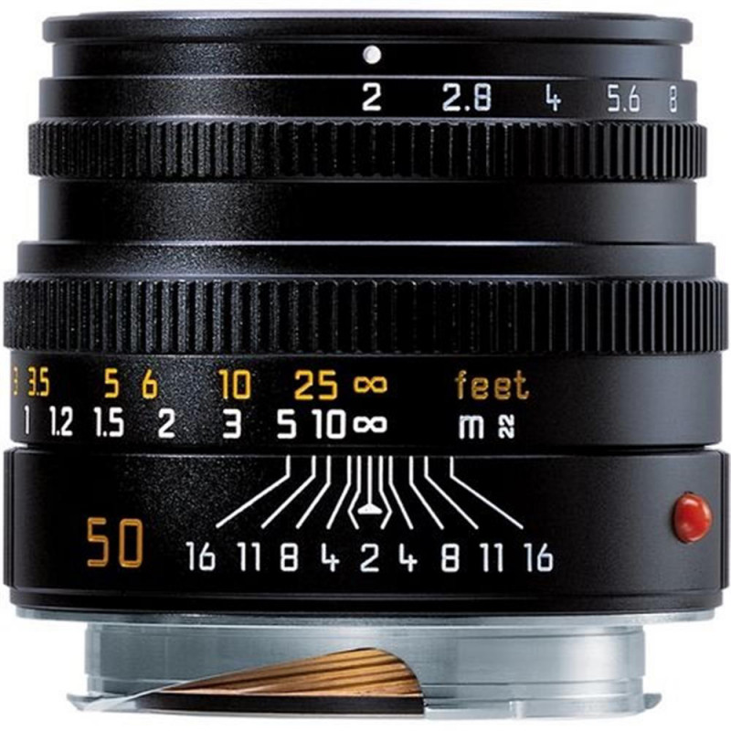 Leica Summicron M 50mm f/2 Lens Black Anodised