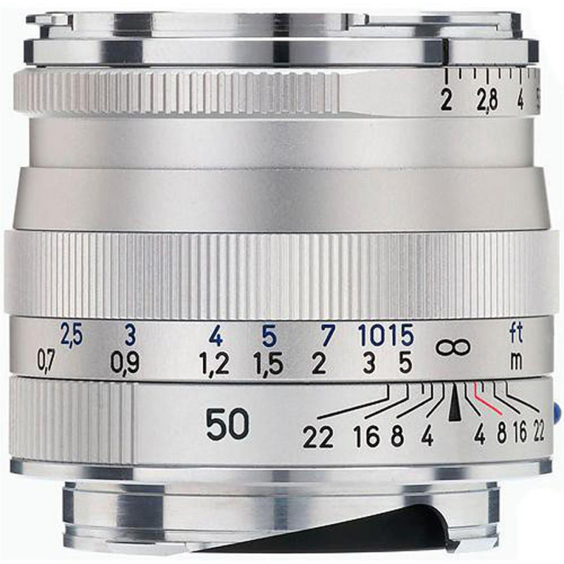 Zeiss Planar T* 50mm f/2 ZM Lens Silver Leica M