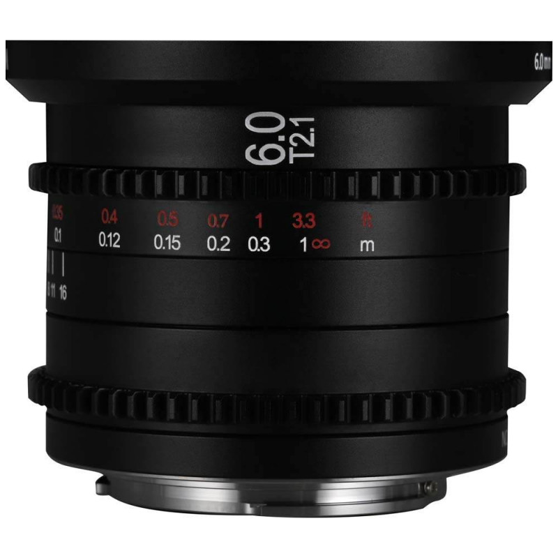 Laowa 6mm T2.1 Zero-D Cine Lens for Micro Four Thirds