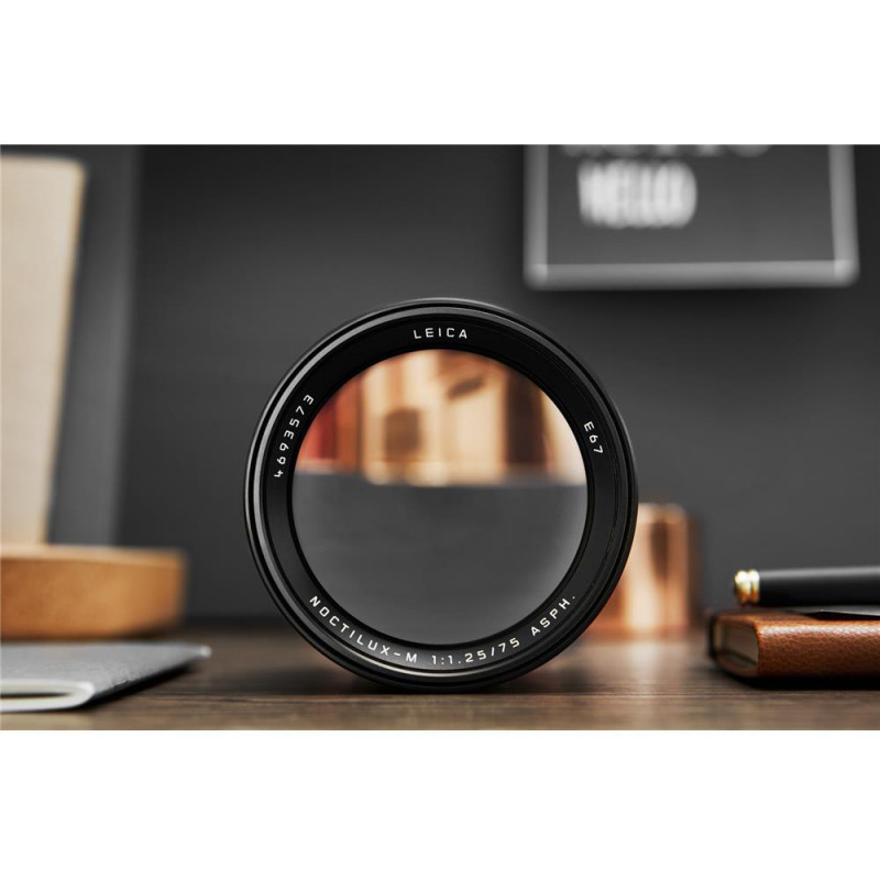 Leica Noctilux M 75mm f/1.25 ASPH Lens Black Anodised