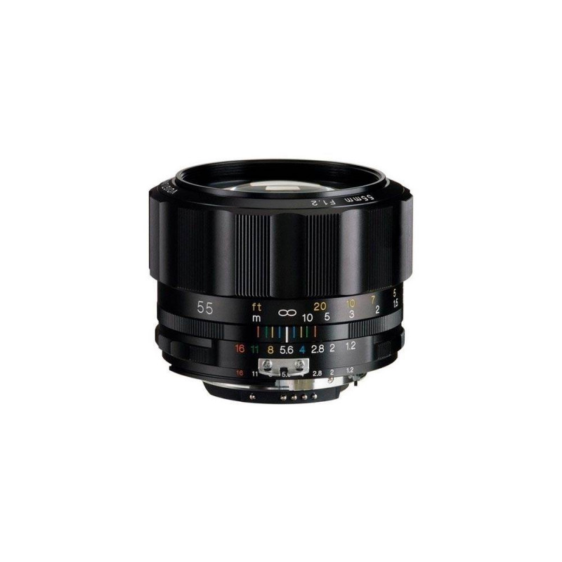 Voigtlander 55mm f/1.2 SL IIs Nokton Lens Nikon F Mount Black