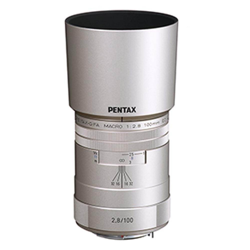 HD Pentax-D FA Macro 100mm f/2.8 ED AW Lens Silver