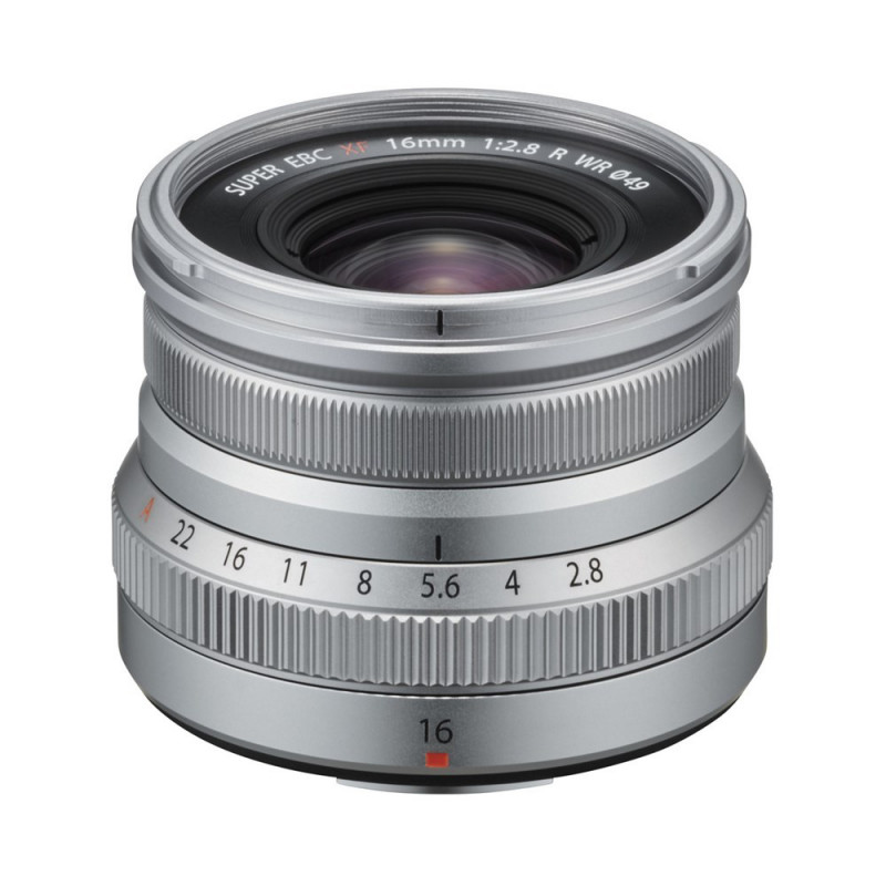 Fujifilm XF 16mm f2.8 R WR Super Wide Angle Prime Lens Silver