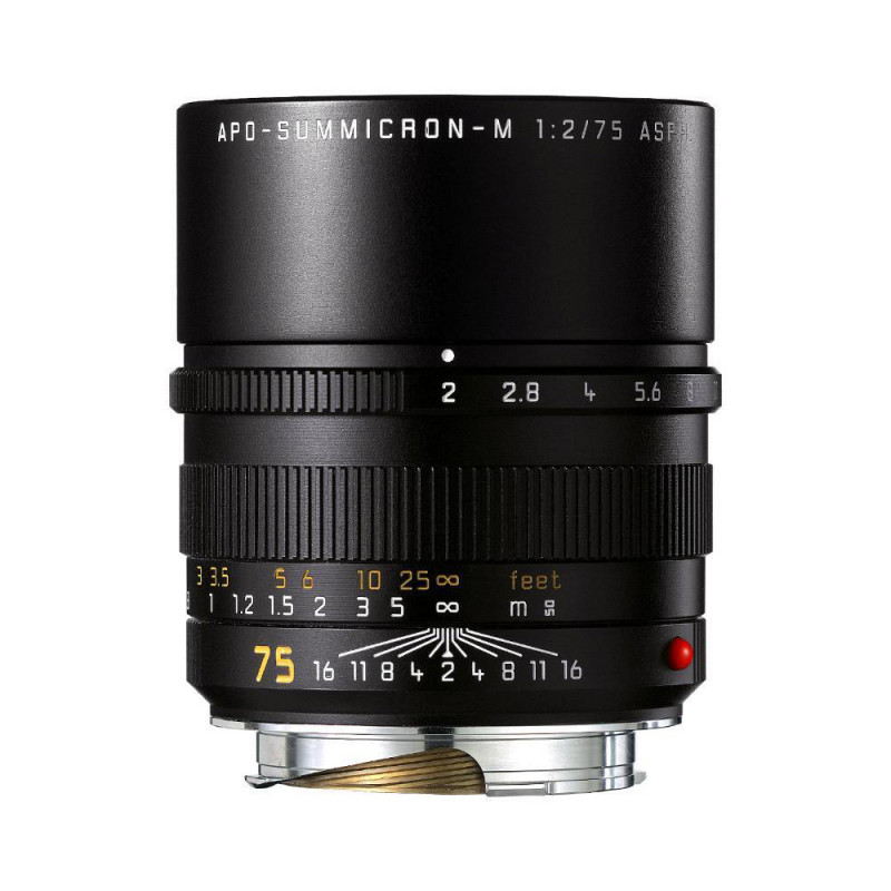 Leica APO Summicron M 75mm f/2 ASPH Lens Black Anodised