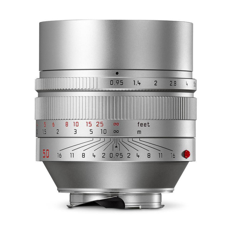 Leica Noctilux M 50mm f/0.95 ASPH Lens Silver Anodised