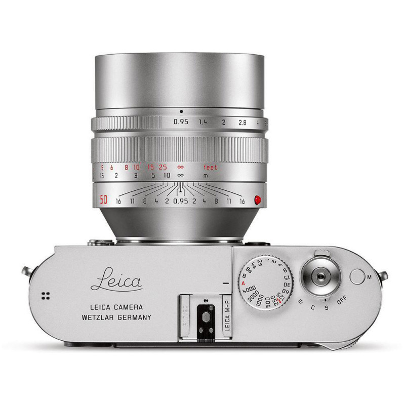 Leica Noctilux M 50mm f/0.95 ASPH Lens Silver Anodised