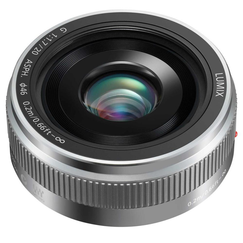 Panasonic Lumix G 20mm f/1.7 II ASPH Pancake Lens Silver