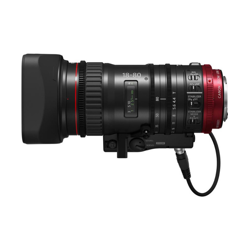 Canon CN-E18-80mm T4.4 L IS KAS S Compact Servo Cine Zoom Lens