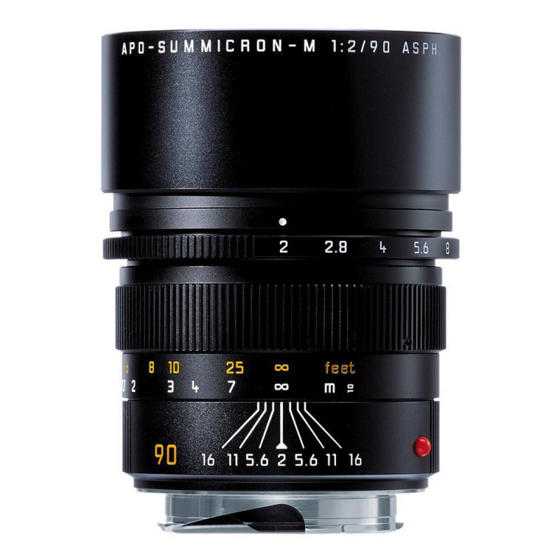 Leica APO Summicron-M 90mm f/2 ASPH Lens Black Anodised